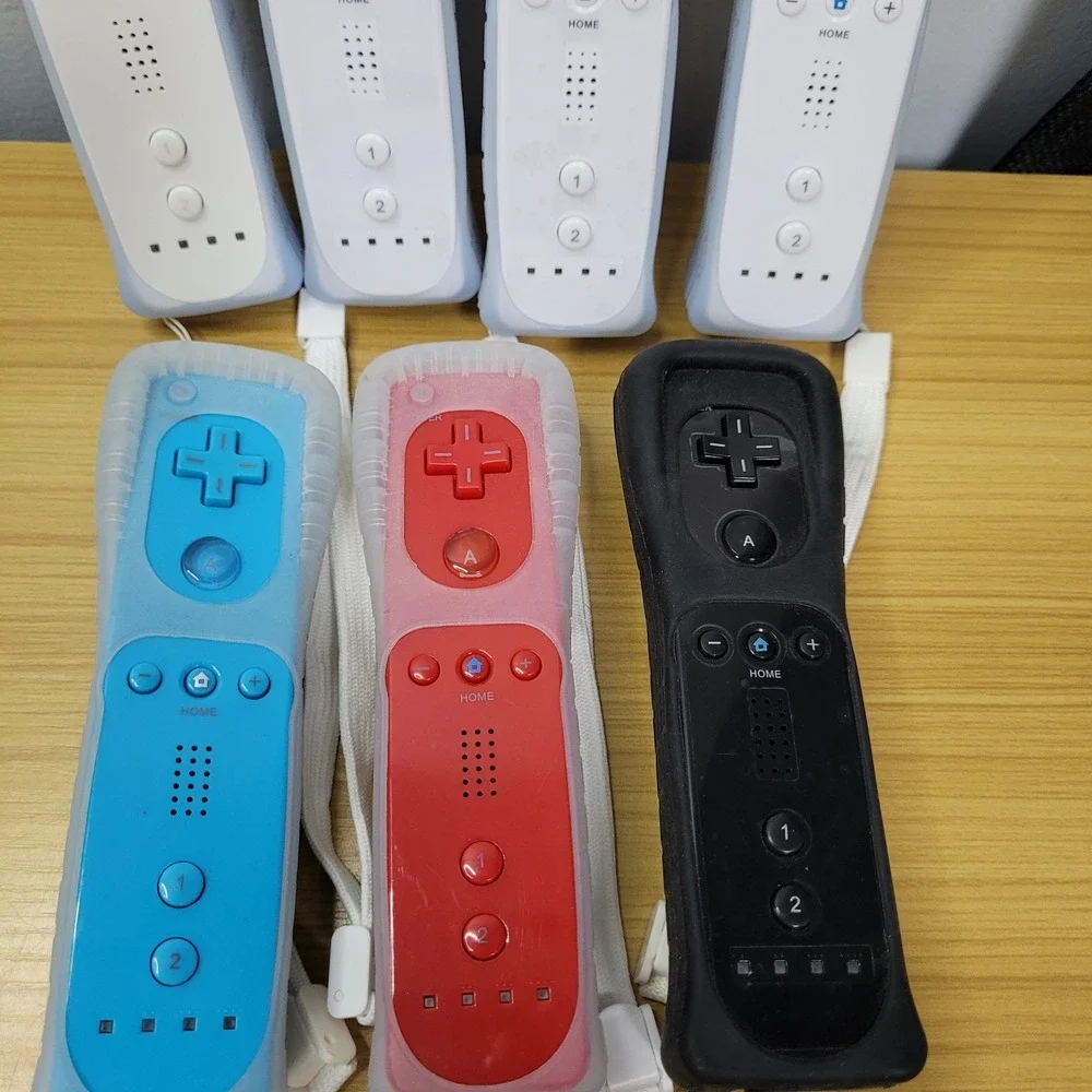 3rd Party Wii Controllers Lot of 7 Mixed Bundle Lot for Nintendo Tested Working